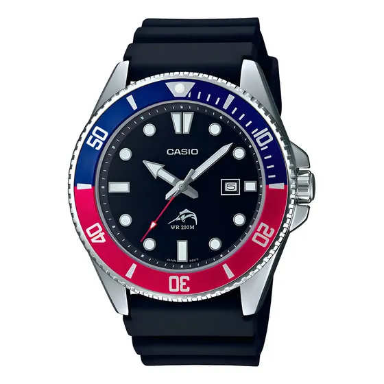 Relógio Casio Masculino MDV-106B-1A2V para Mergulho Com Calendário