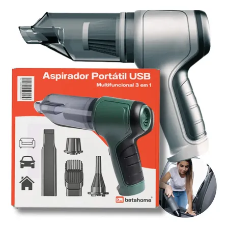 Aspirador Portátil Betahome 120w Com Função Soprador E Bateria Usb Sortido 127/220v