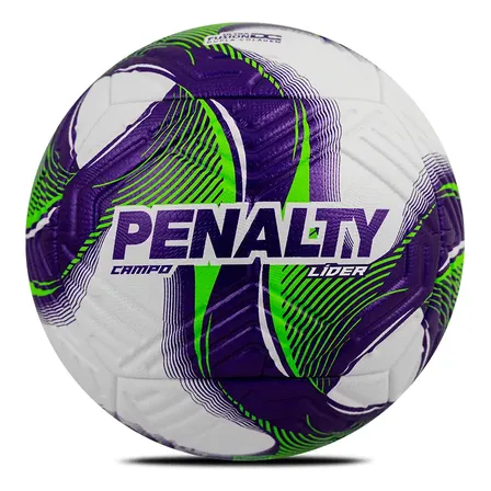 Penalty Bola Campo Lider N4 Xxv Cor BRANCO-VERDE-ROXO