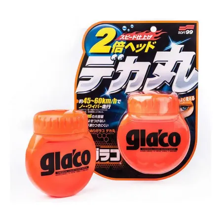 Glaco Big 120ml - Cristalizador Vidros Repele Água - Soft99