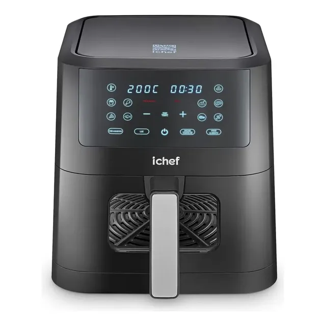 Fritadeira Elétrica Airfryer Ichef Smart Vision 6l Cor Preta 220v