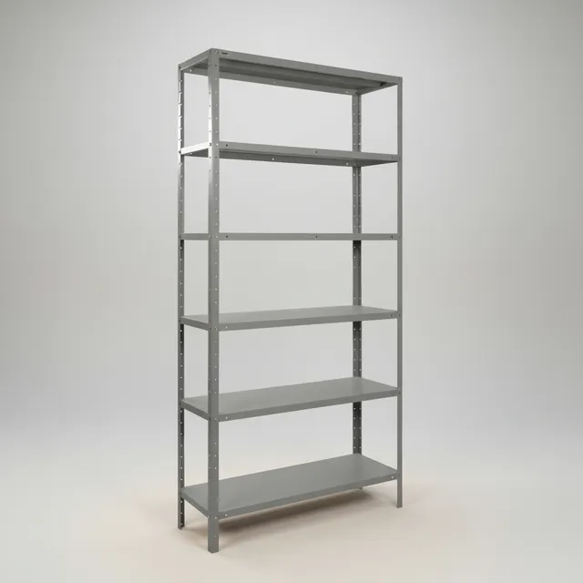 Estante Armário Prateleira De Aço 6 Bandeja Organizador Galvanizado Suporta 150kg 190cm X 90cm X 28cm Cinza