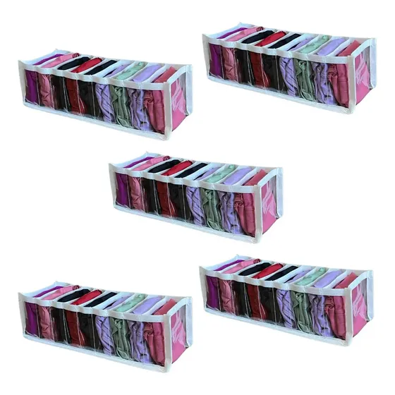 5 Colmeia Organizadora Para Gavetas Organizador de Calcinhas Porta Meia P Guarda Roupas Bebe Kit STOBAZA