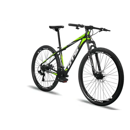 Bicicleta Aro 29 Gts Alumínio Rdx 24v Freio A Disco Cor Preto/verde Tamanho Do Quadro 21