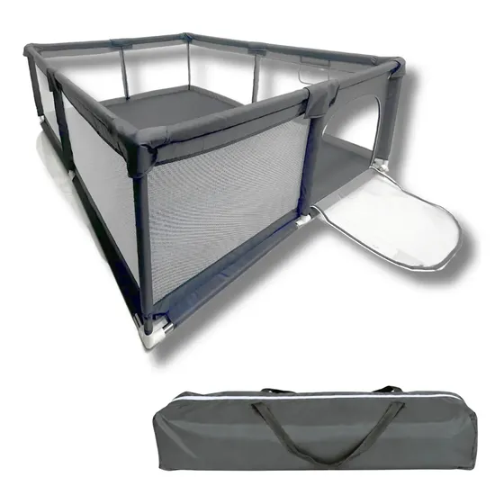 Cercadinho Grande 200x150 Proteção Para Bebês Cinza