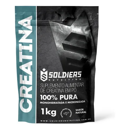 Creatina Monohidratada 1kg - 100% Pura - C/ Laudo Sabor Natural