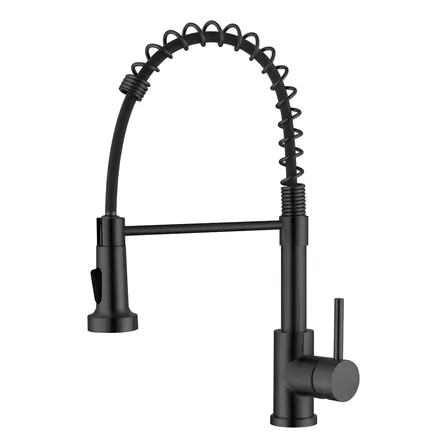Torneira Gourmet Cozinha Mesa Preto Fosco Duplo Jato Doan ME17B