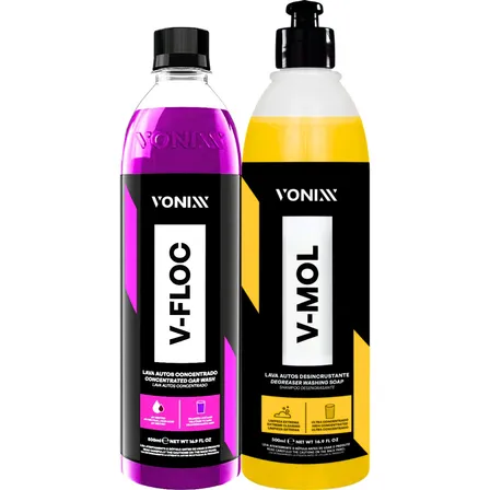 Shampoo Automotivo Neutro Concentrado Vonixx V-Floc V-Mol 500ml