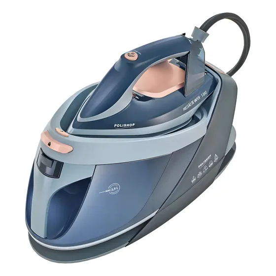 Ferro a Vapor Polishop Protect & Care Azul Escuro Potência 1800W