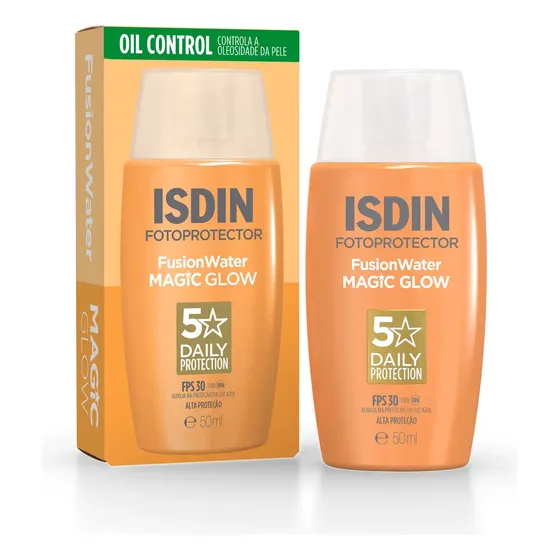 ISDIN Protetor Solar Facial Fusion Water Magic Glow FPS 30 - 50ml