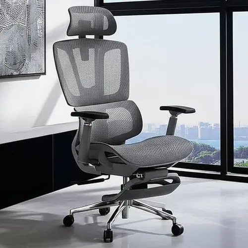 Cadeira De Escritório Ergonômica Giratória Sophy Cinza Material Do Estofamento Mesh