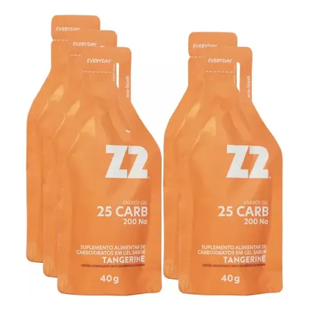 Energy Gel Z2 25g Carbo Tangerine Z2 Foods (05 Un 40g) Sabor Tangerina