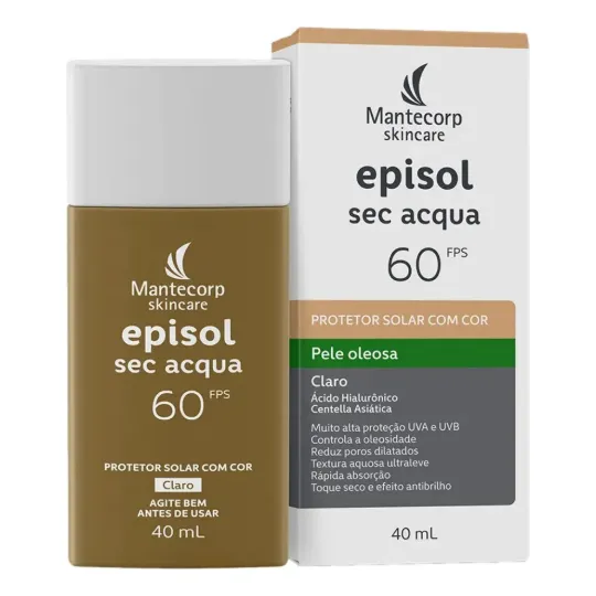 Mantecorp Episol Sec Acqua Protetor Solar Fps 60 Claro 40ml Cor Claro