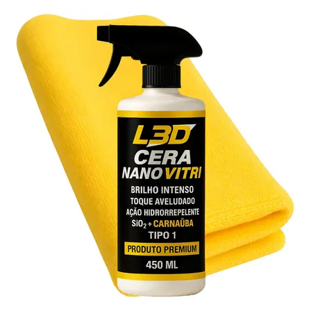 Cera Cristalizadora L3d 450ml Brilho Intenso Fácil Aplicação