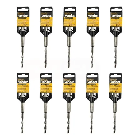 Kit Com 10 Brocas 6mm X 110mm Sds Plus - Vonder