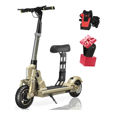 Honeywhale C1 Patinete Elétrico Adulto, 980w Scooter Eletrica, Autonomia 40km (max), Velocidade 45km/h (max), 150 Kg Capacidade Máxima De Carga, Honey Whale, Com Modo De Cruzeiro, Cor Amarelo