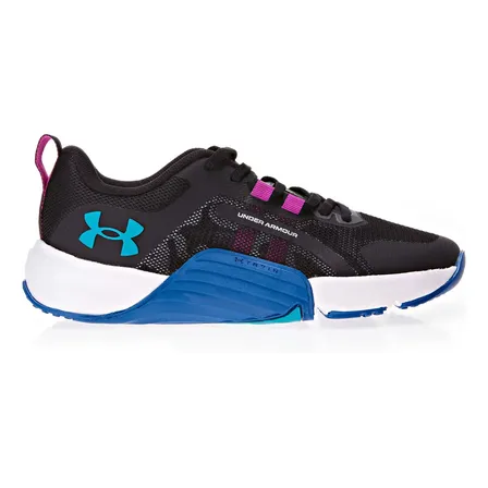 Tênis Esportivo Tribase Reps Under Armour Turquese Liso Black Black Turquoise 40 Br