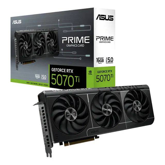 Placa De Vídeo Asus Geforce Rtx 5070 Ti Prime Oc 16gb Gddr7