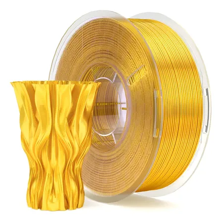 Filamento Pla Silk Elegoo 1.75 Mm 1kg Metálico Impressora 3d Cor Silk Gold - Dourado