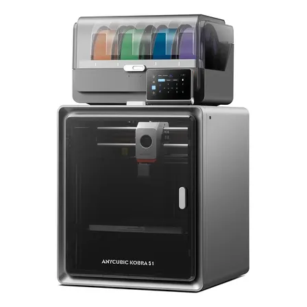 Impressora 3d Anycubic Kobra S1 Combo 600mm/s Multicor Pla Abs Fdm 127/220v Preto