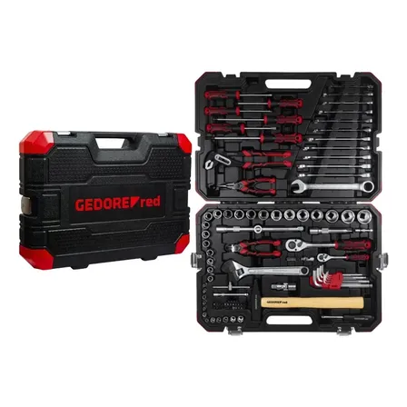 Jogo ferramentas maleta completa 100 Peças Gedore Red R46023100