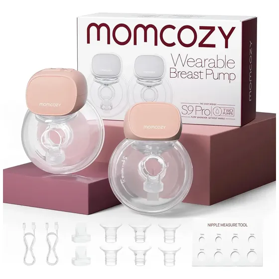 Bomba de leite dupla portátil Momcozy S9 Pro de 24 mm