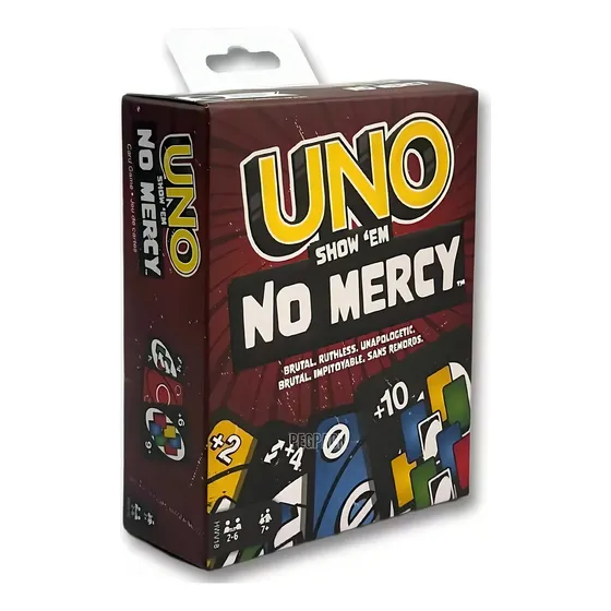 Uno Edição Especial Show Em No Mercy Jogo De Cartas Baralho