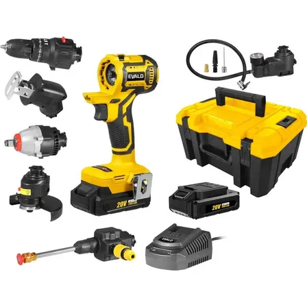 Kit Furadeira Multifunção 6 Em 1 Brushless Evfm-6 Evald