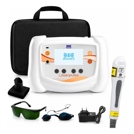 Laserpulse Portátil Com Aplicador Probe Laser P4 808 Nm Ibramed Anvisa Bivolt Cicatriz Hipertrófica Drenagem Linfática Reabilitação Artrite Tendinopatia Laserpuntura Dor Crônica