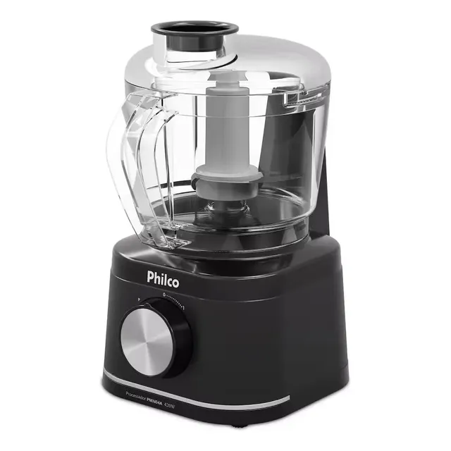 Processador De Alimentos Philco 420w 500ml Com Pulsar Compacto Pmn04a Preto 127v