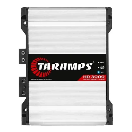 Módulo Amplificador Taramps Hd3000 3000w Rms 1 Canal 4 Ohms Cor Branco