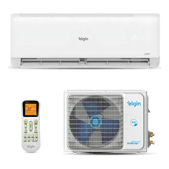 Ar Condicionado Elgin Eco Inverter Ii Wi-fi 12.000 Btu Frio Compatível Com Alexa E Google Home Branco 220v