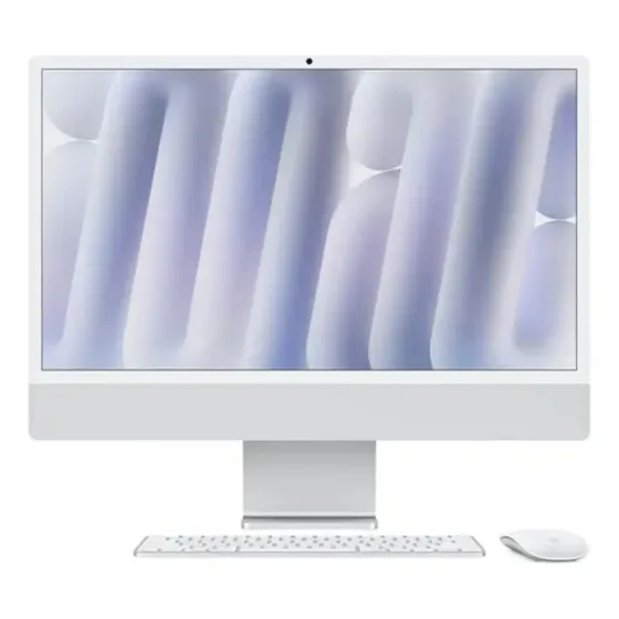 Computador Apple iMac M4 de 24" com Tela Retina 4.5K e SSD de 512 GB Prateado