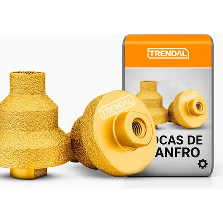 Broca Escalonada Diamante M14 20-35-50mm Cerâmica Mármore Trendal