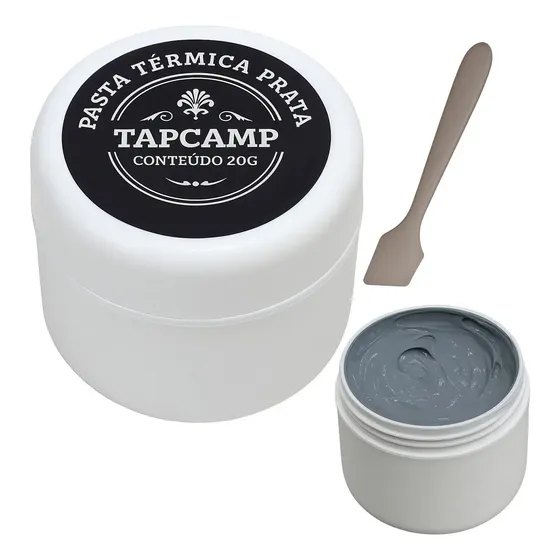 Pasta Térmica Cinza Tapcamp 20g Alta Condutividade Processador Pc