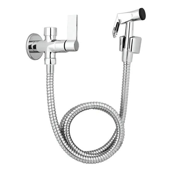 Ducha Higiênica Atual Metais Metal Cromado Com Gatilho 2m Completa