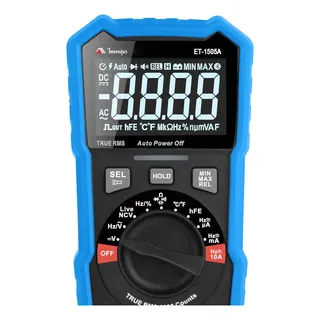 Multímetro Digital True RMS Minipa ET-1505A Para Profissionais