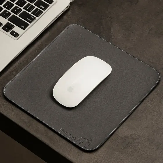 Mousepad Bullpad 20x20cm Cores Com Fundo Emborrachado Cor Grafite Desenho impresso Courino