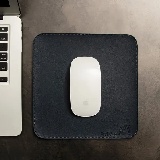 Mousepad Bullpad 20x20cm Cores Com Fundo Emborrachado Cor Azul-marinho Desenho impresso Courino