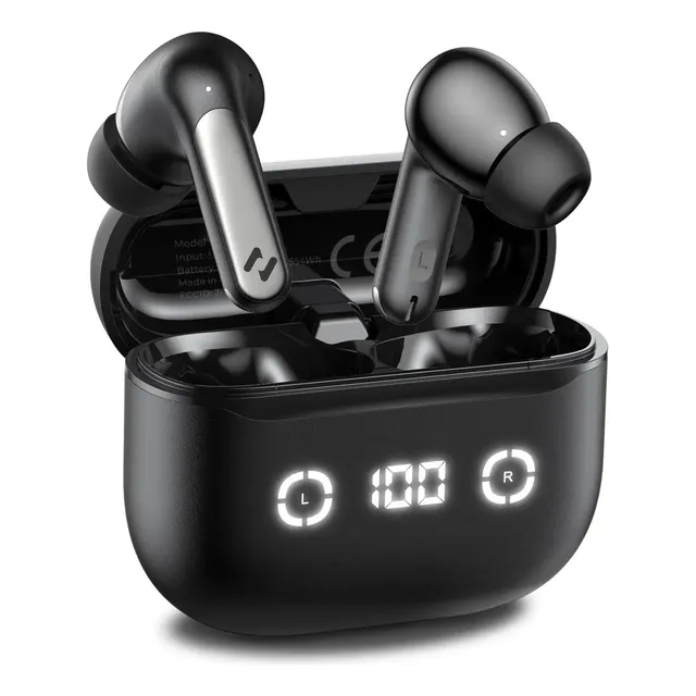 Fones De Ouvido Sem Fio Enc Havit Tw984 Nc01t Bluetooth 5.4 Preto Não Se Aplica