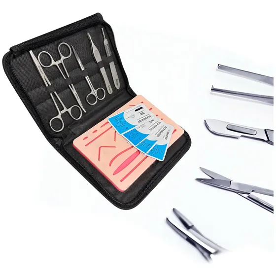 Kit De Sutura Avançado Com Simulador - Social Instrumentos Kit