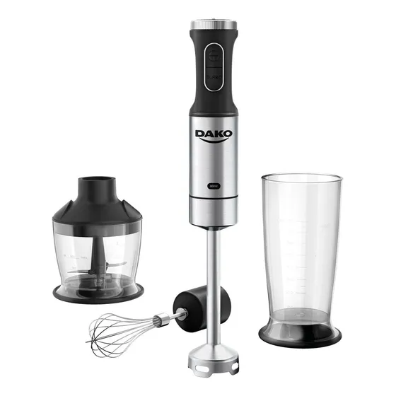 Mixer 3 Em 1 Dako 800w Função Turbo Preto E Inox 220v