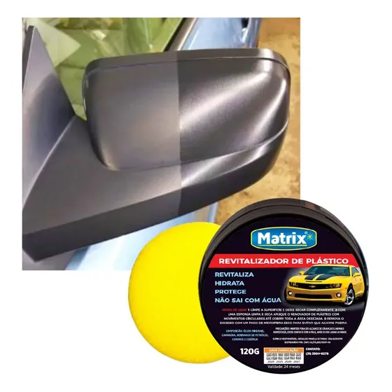 Revitalizador De Plástico Automotivo Matrix Cera Moto E Carro Para Choque Original
