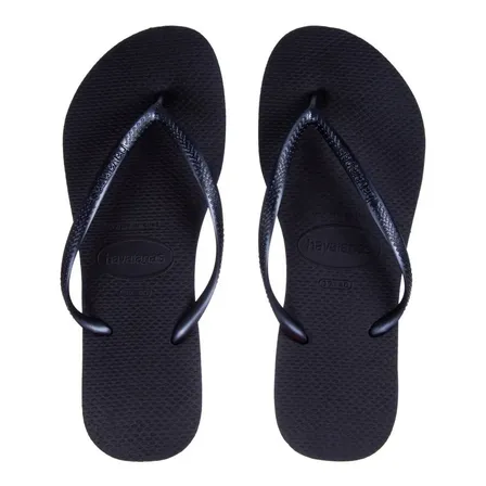Chinelo Feminino Slim Havaianas Liso Preto 39/40