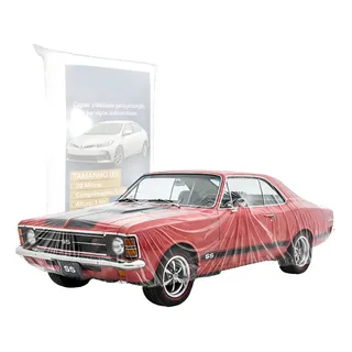 Capa Automotiva Plástica Reis G Transparente Proteção Carro Sem Elástico