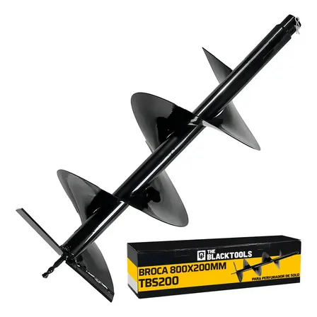 Broca Para Perfurador De Solo 200mmx800mm The Black Tools