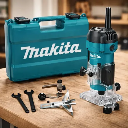 Tupia Makita M3700b 530w Com Maleta | Tupia Manual 6mm Para Madeira, Marcenaria, Acabamentos, Rebaixos E Trabalhos Profissionais 127v