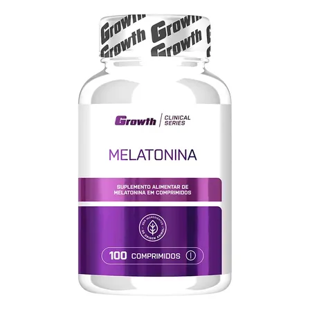 Melatonina (0.21mg) 100 Comprimidos Growth Supplements - Sem Sabor Natural