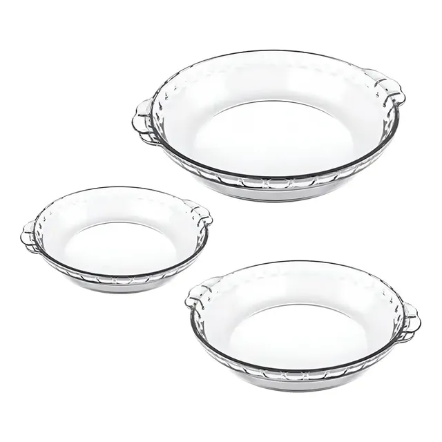 Conjunto De Formas Filetadas 3 Peças Transparente Marinex