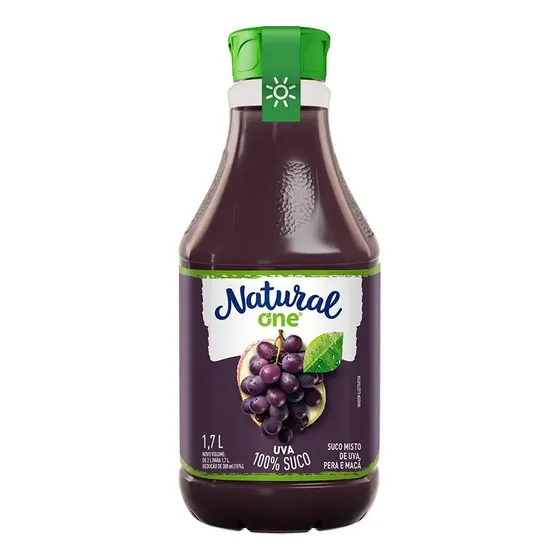 Suco de Uva, Maçã e Pêra Natural One Temperatura Ambiente 1.7L